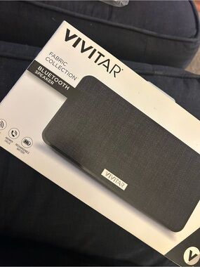 Vivitar Black Fabric Bluetooth Portable Speaker